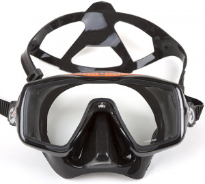 Фото маска подводная technisub ventura plus (черный силикон) black