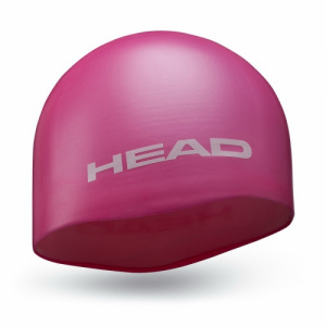 Фото шапочка для плавания head mid silicone moulded, детская цвет розовый