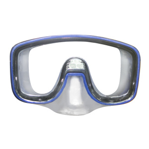 Фото маска для плавания mares bria, детская, прозрачный /синяя