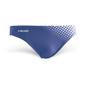 Фото плавки для тренировки в бассейне head dots, brief 5 см цвет сине-белый