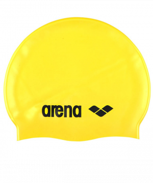Фото шапочка для плавания classic silicone cap yellow/black, силиконовая, 91662 35