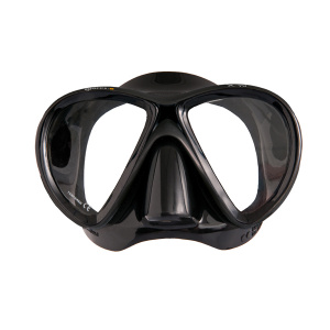 Фото маска для подводной охоты mares x-vu - ц.об.черный, ц.р.коричневый