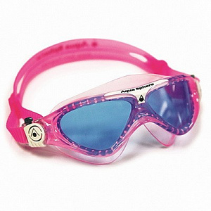 Очки для плавания AquaSphere VISTA JUNIOR  NEW голубые линзы pink/white фото