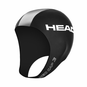 Фото шлем утепляющий для триатлона head neo, 3 мм черно-серебристый