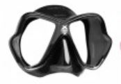 Фото маска для плавания mares x-vision ultra ls, цвет черный, прозрачные стекла