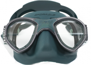 Фото маска подводная sporasub mystic зеленый силикон