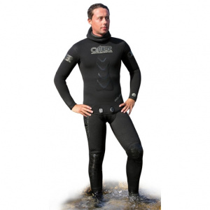 Фото куртка от гидрокостюма для подводной охоты omer gold black 9 мм - 4