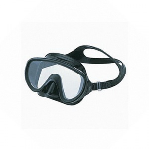 Фото маска подводная tusa serene black (черный силикон)