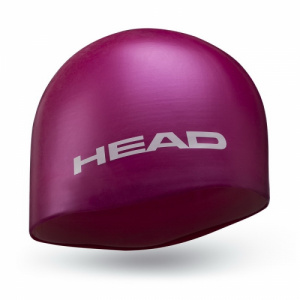 Фото шапочка для плавания head mid silicone moulded, детская цвет красный