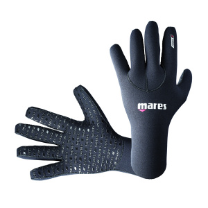 Фото перчатки flexa touch, 2 мм, с двусторонним нейлоном, цвет черный