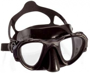 Фото маска подводная cressisub occhio plus (черный силикон) black