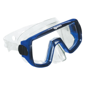 Фото маска для плавания mares brama прозрачный /синяя