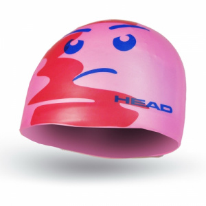 Фото шапочка для плавания head silicone sketch силиконовая, для тренировок цвет красно-розовый