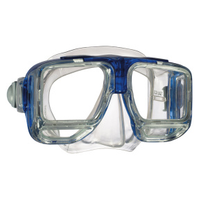 Фото маска для плавания mares esa прозрачный /синяя