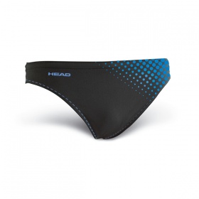 Фото плавки для тренировки в бассейне head dots, brief 5 см цвет черно-голубой
