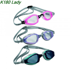 Фото очки для плавания aquasphere k180 lady pink/clear прозрачные линзы