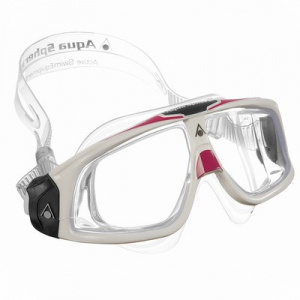 Фото очки для плавания aquasphere seal 2 lady прозрачные линзы white/purple