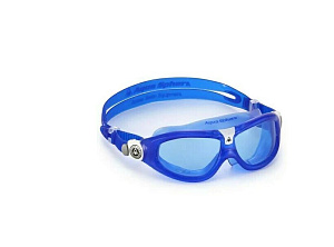 Очки для плавания AquaSphere SEAL KID 2  NEW голубые линзы blue/white фото
