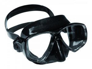 Фото маска cressi marea черный силикон черная рамка