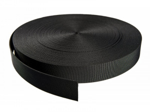 Фото нейлоновая лента, черная, кордура, рулон 45 метров aw01 (цена за 1 метр) saekodive