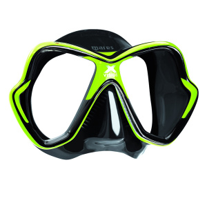 Фото маска для плавания mares x-vision, для взрослых, обт. силиконовая резина - ц.об.прозрачно-белый, ц.р.сине-белый