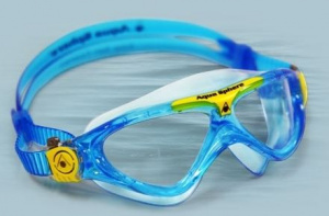 Фото очки для плавания aquasphere vista junior прозрачные линзы aqua/yellow