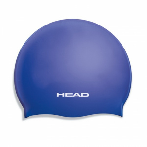 Фото шапочка для плавания детская head silicone flat jr цвет синий