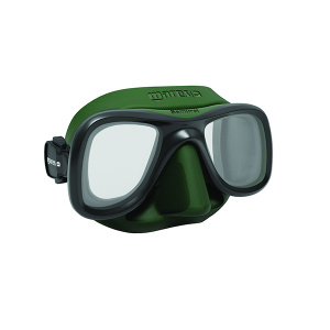 Фото маска для подводной охоты и фридайвинга mares sf samurai x  - цв.рамк.черный, цв.обт.зеленый