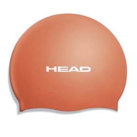 Фото шапочка для плавания head silicone flat силиконовая, для тренировок цвет оранжевый