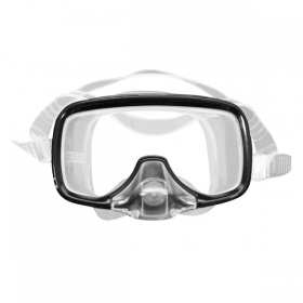 Фото akvilon explorer dry маска для плавания с клапаном, цвет прозрачный / черный