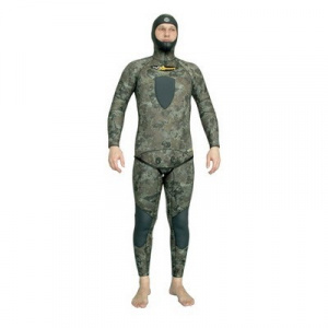 Фото куртка от гидрокостюма для подводной охоты aquadiscovery calcan green 7 мм
