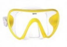 Фото маска для плавания mares essence liquidskin, цвет прозрачный / желтый