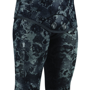 Фото штаны гидрокостюма для подводной охоты mares sf explorer camo black 50, 5мм, с открытой порой внутри, цв.чёрный камуфляж