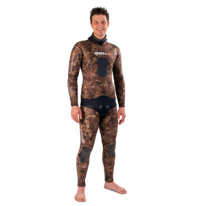 Фото штаны короткие гидрокостюма для подводной охоты mares instinct camo 35 br, 3 мм, с открытой порой внутри, цвет коричневый камуфляж