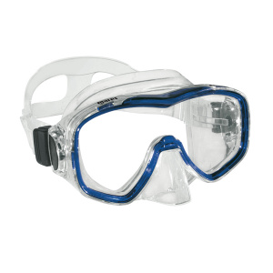 Фото маска для плавания mission, прозрачный /синяя