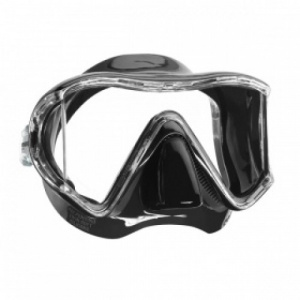Фото маска для плавания mares i3 трёхстекольная, цвет черный