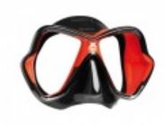 Фото маска для плавания mares x-vision ultra ls, цвет чёрно-красный, прозрачные стекла