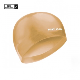 Фото шапочка для плавания стартовая head 3d racing fina, для соревнований цвет золотистый