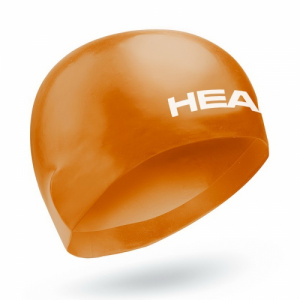 Фото шапочка для плавания стартовая head 3d racing fina, для соревнований цвет оранжевый
