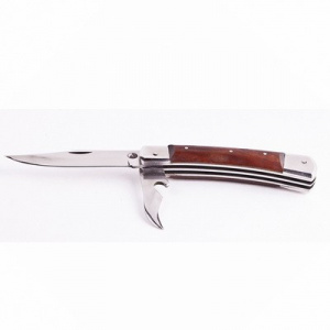 Фото нож складной альбатрос соболь, 2 предмета (нерж, орех) с фиксатором
