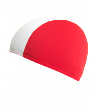 Фото шапочка для плавания fashy shot shape polyester 3241-04, полиэстер, красно-белый