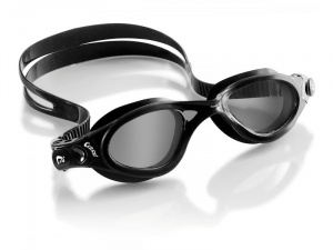 Фото очки cressi flash черные силикон / черные / линзы дымчатые