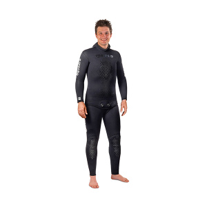 Фото штаны с лямками гидрокостюма для подводной охоты mares sf squadra 55, 5,5мм, с открытой порой внутри, цв.черный