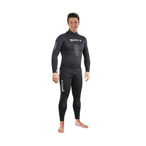 Фото штаны с лямками гидрокостюма для подводной охоты mares sf explorer 50, 5мм, с открытой порой внутри, цв.черный