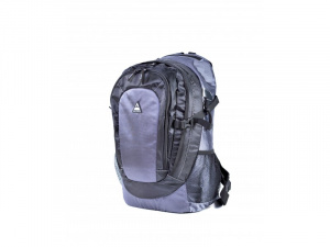 Фото рюкзак каспий с дополнительным чехлом от дождя, черно/серый 22л