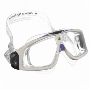 Фото очки для плавания aquasphere seal 2 lady прозрачные линзы white/lavender