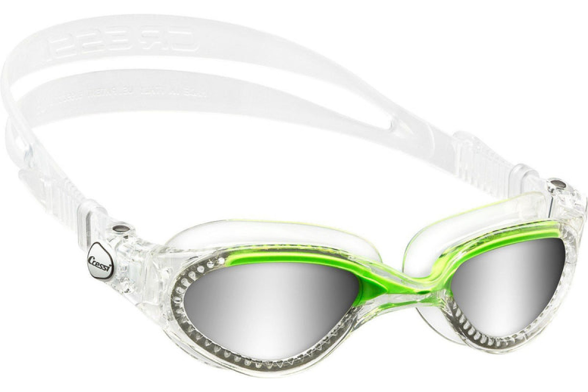 Очки для плавания CressiSub FLASH зеркальные линзы зеленые фото