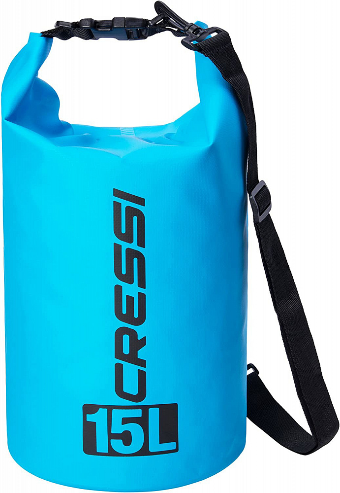 Гермомешок CRESSI с лямкой DRY BAG  светло-голубой 15 литров, Cressi фото