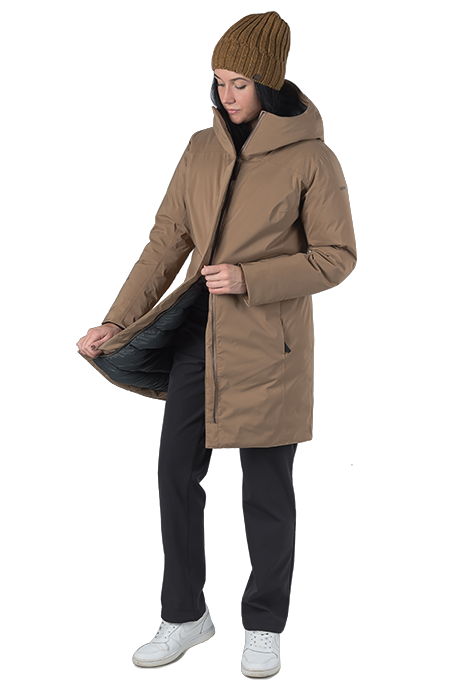 Пальто Сивера МИЛОНЕГА махагон фото картинка