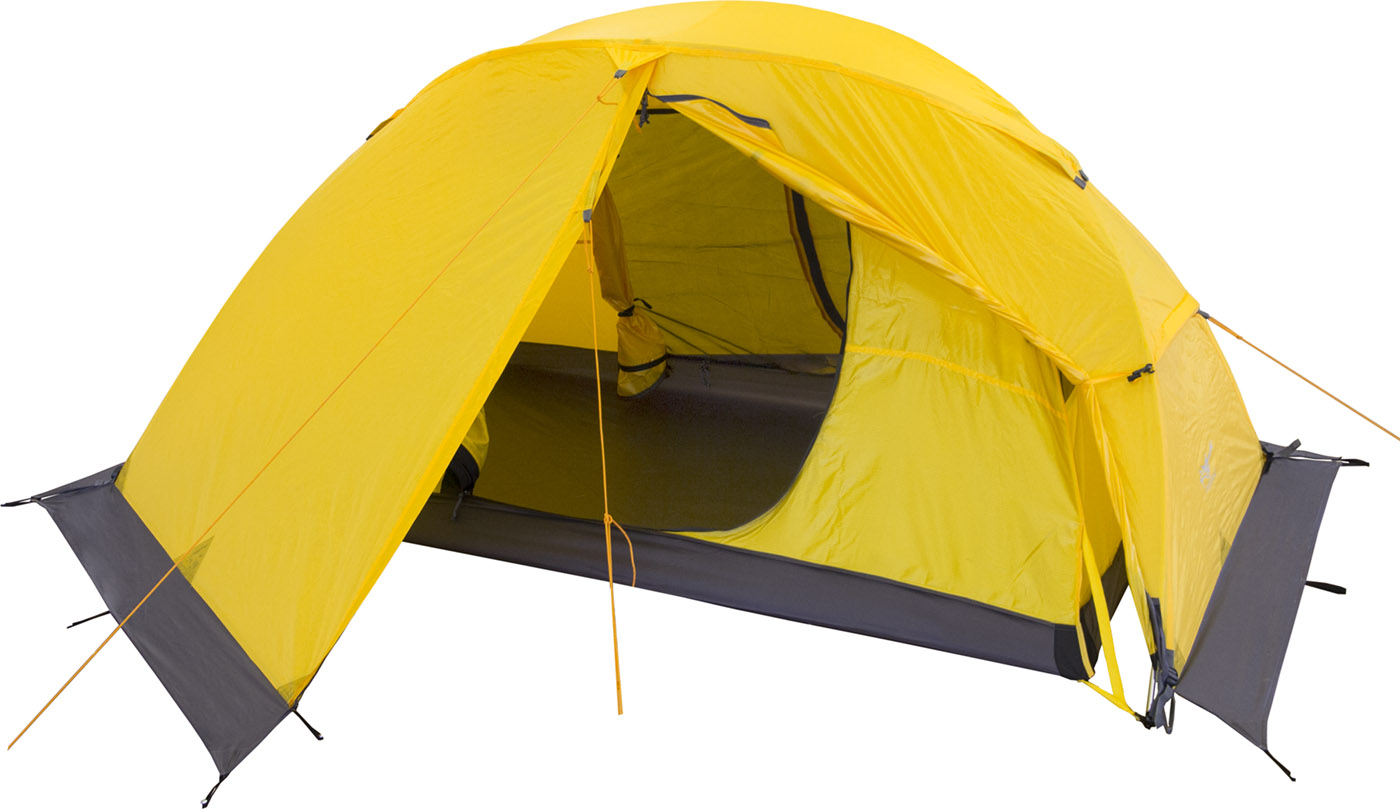 Палатка Снаряжение ВЕГА 2 PRO+ Si/East желтая фото